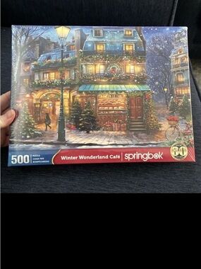 NEW Springbok Winter Wonderland Cafe 500 Piece Puzzle
